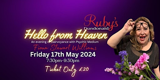 Imagem principal do evento Hello from Heaven Psychic Night at Ruby’s Bar in Dundonald