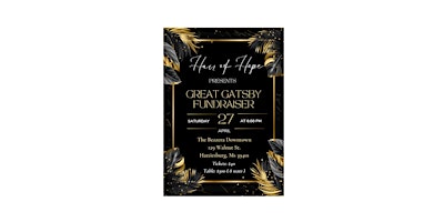 Primaire afbeelding van Hair of Hope/ Great Gatsby Fundraiser Gala