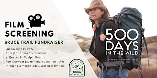 Primaire afbeelding van 500 Days in the Wild - Fundraiser supporting the Bruce Trail Conservancy