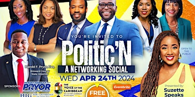 Primaire afbeelding van Politic'N - A Networking Social hosted by South Florida Professionals!