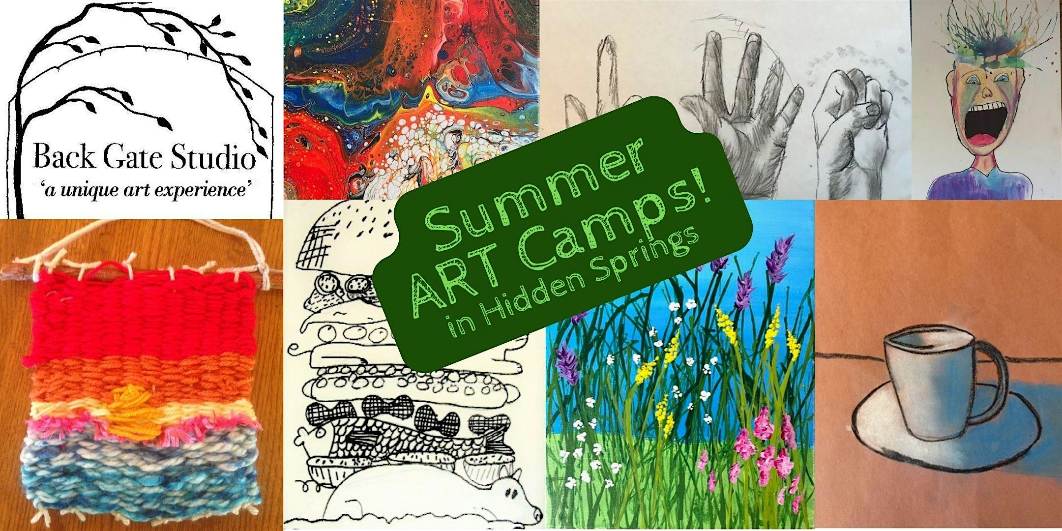 Summer Art Camp: Session #1 in Hidden Springs\/Boise--Ages 5.5-`14.