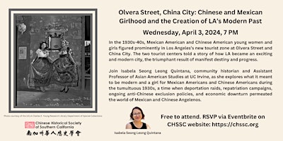 Chinese and Mexican Girlhood and the Creation of LA's Modern Past primary image