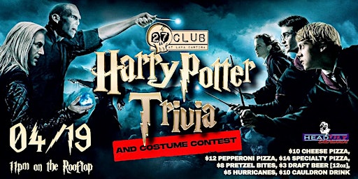 Immagine principale di Harry Potter Late Night Trivia on the Rooftop & COSTUME CONTEST!! 