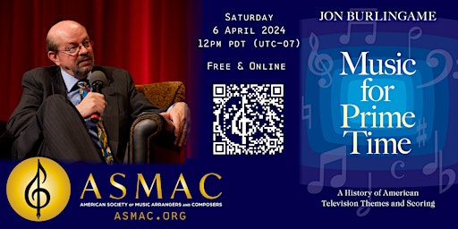 Immagine principale di ASMAC presents Jon Burlingame on Music for Prime Time 