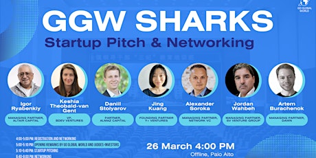 Image principale de GGW Sharks. Startup Pitch & Networking. Offline