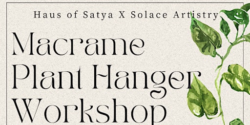 Image principale de Macrame Plant Hanger Workshop