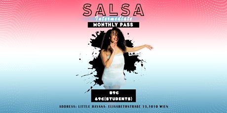 Hauptbild für Monthly Salsa Intermediate Pass - April