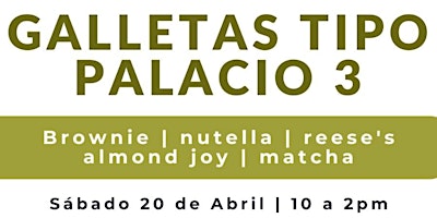 Imagem principal do evento Galletas Tipo Palacio 3 con la Chef Liza Ojeda en Anna Ruíz Store