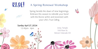 Imagen principal de RISE! A Spring Renewal Workshop/Playshop