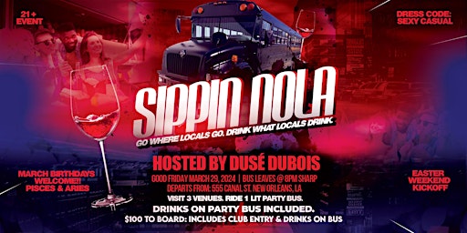 Sippin NOLA - Party Bus Bar Hop primary image
