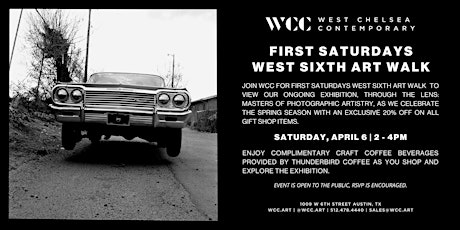 WCC Spring Porch Sale & First Saturdays West Sixth Art Walk