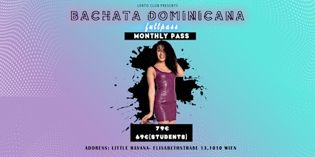 Hauptbild für Monthly Bachata Dominicana Full Pass - April
