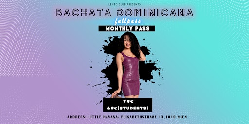 Primaire afbeelding van Monthly Bachata Dominicana Full Pass - April