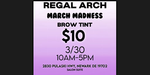 Imagem principal do evento Brow Tint March Madness Special