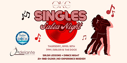 Imagem principal do evento Singles Salsa Lessons + Dance Night