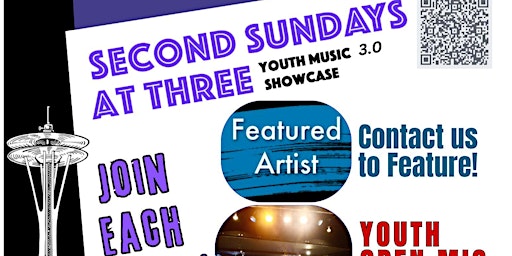 Imagem principal do evento Second Sundays at Three: Youth Music Showcase