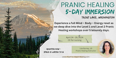 Pranic Healing 5-day Immersion - Basic and Advanced workshops - in person