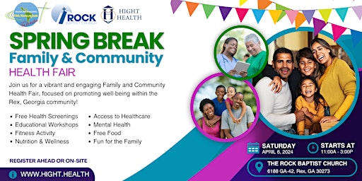 Hauptbild für Spring Break Family & Community Health Fair/La Feria de Salud para toda...