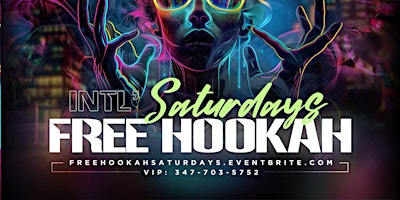 Imagem principal do evento Free Hookah Saturdays at Kiss Lounge