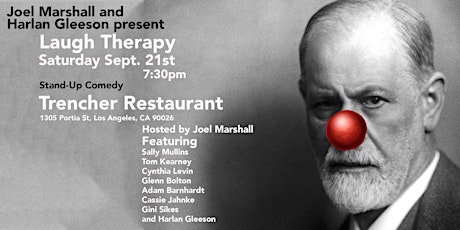 Laugh Therapy - Saturday Sept 21, 2019 - Stand-Up Comedy - at Trencher Restaurant in Echo Park primary image