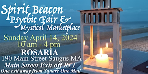 Immagine principale di Spirit Beacon Psychic Fair & Mystical Marketplace returns to Rosaria 4/14 