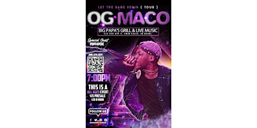 Image principale de OG Maco : Let The Rage Begin (Tour) Twin Falls, ID