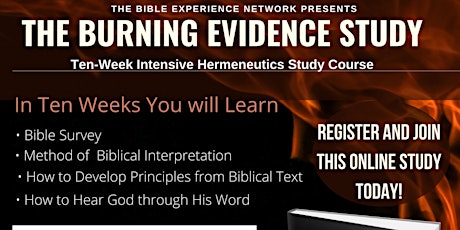 The Burning Evidence Small Group Bible Study