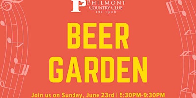 Immagine principale di Beer Garden at Philmont with Live Concert 