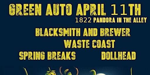 Imagem principal do evento Blacksmith and Brewer, Waste Coast, Spring Breaks, Dollhead