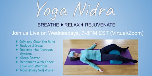Imagem principal de Yoga Nidra Deep Relaxation with Eve (5-Class Series) - April 10-May 22