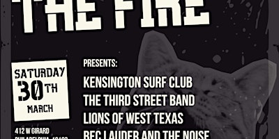 Bec Lauder & The Noise/Lions of W Tex/The 3rd St. Band/Kensington Surf Club primary image
