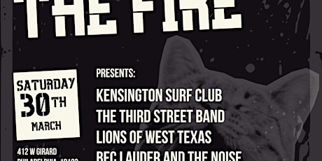 Bec Lauder & The Noise/Lions of W Tex/The 3rd St. Band/Kensington Surf Club