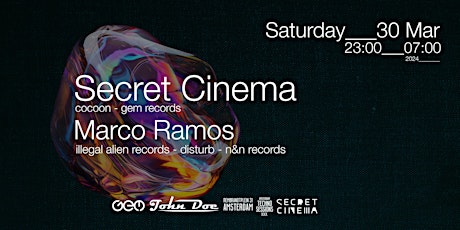 Amsterdam Techno Sessions w/ Secret Cinema (Gem Records) & Marco Ramos (Illegal Alien Records)