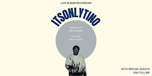 Primaire afbeelding van ITSONLYTINO LIVE ALBUM RECORDING