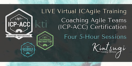 Primaire afbeelding van EVENING - ICAgile Agile Coaching (ICP-ACC) - LIVE Virtual Training Class