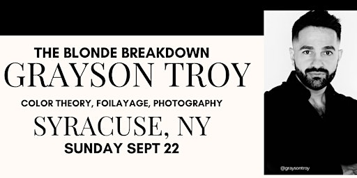 Hauptbild für Syracuse, NY Sept 22 - The Blonde Breakdown