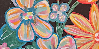 Primaire afbeelding van Spring Flowers Paint Night! Sunday, May 5th at 6:30pm
