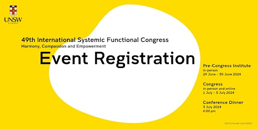 Registration: ISFC 49 primary image