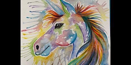 Water Color Unicorn Painting