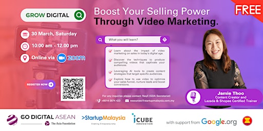 Imagen principal de Boost Your Selling Power Through Video Marketing