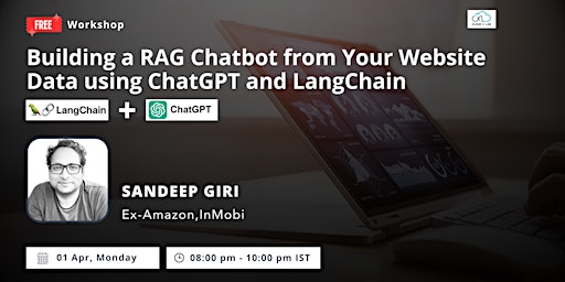 Imagen principal de Building a RAG Chatbot from Your Website Data using ChatGPT & LangChain