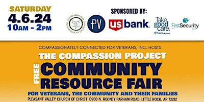 Primaire afbeelding van FREE  2nd Annual Compassion Project - Community Resource Fair
