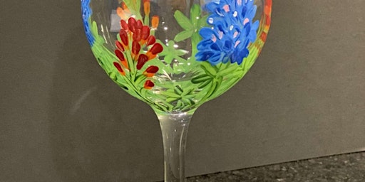 Image principale de Wildflower Wine Glass - Paint and Sip by Classpop!™