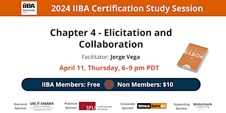 Imagem principal do evento IIBA Certification Study Group — Elicitation and Collaboration
