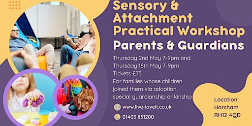 Imagen principal de Sensory & Attachment Parent/Guardian practical workshop