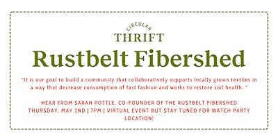 Rust Belt Fibershed - Hear from Co-Founder Sarah Pottle primary image