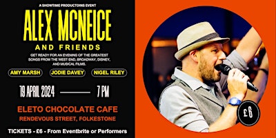 Imagem principal do evento Alex McNeice and Friends - Songs From The Shows