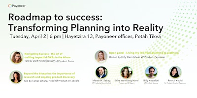 Hauptbild für Roadmap to success:  Transforming Planning into Reality