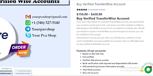 Primaire afbeelding van Buy Wise Verified Account with Documents - Buy Tech Solution