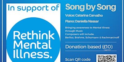 Imagen principal de Song by Song - Rethink Mental Illness fundraiser recital